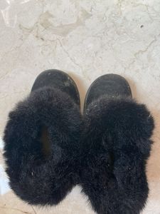 Black Furry Boots