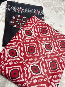 100% COTTON Rajasthani print Unstiched Suit