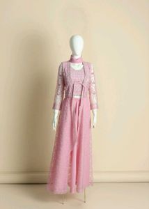 Party Sarara Blouse - Pink Lace 3-Piece Set