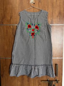 Black Chexes Tunic Kurti &amp; One Pice