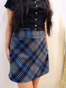 Retro Plaid Skirt