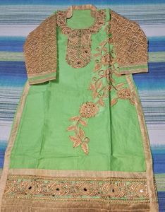 A Kurta Set With Chudidar Pyjama