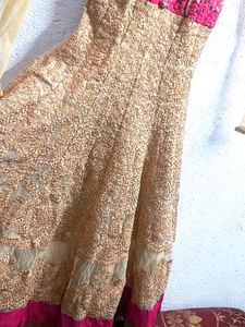 Golden Heavy Work Gown