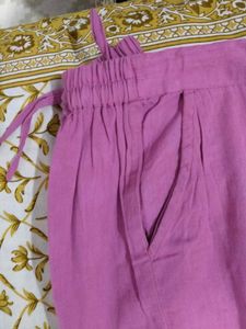 Pink Embroidered gotta patti  Kurta Set