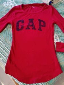 Dark pink GAP Long Sleeve Top stretchable