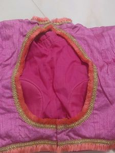 Pink Readymade Saree Blouse