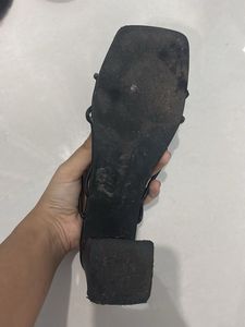 Minimalist Black Heeled Sandals