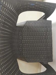 Brown Plastic Wicker Chair