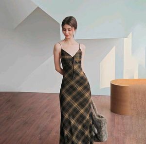 Checkered Maxi Dress From Newme
