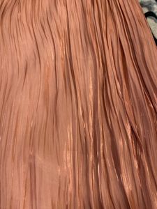 ZARA Metallicpleated skirt with free black Wrap T