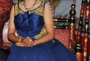 Elegant Blue Ethnic Gown