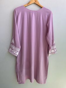 Lilac Color Pakistani Embroidered 2 Piece Suit Set