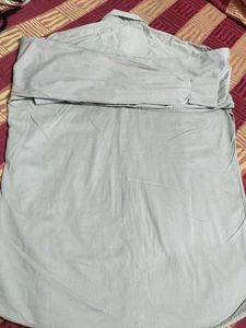Stylish Grey Shirt with black button