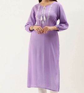 Lavender Straight Kurta