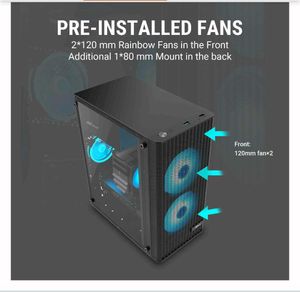 Ant Value Acrylic Vm10 Mid-Tower Computer Case