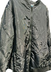 Matte Black Bomber Jacket