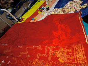 New Georgette Zari Work Saree With Blouse Piece