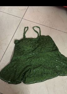 Green Padded Ethnic Top 💚