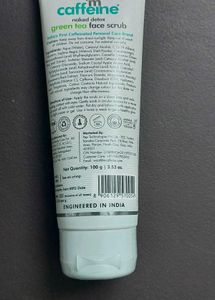 mcaffeine green tea face scrub