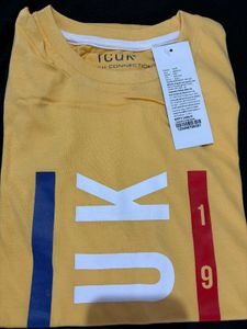 FCUK Yellow Graphic Tee