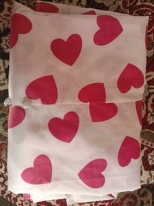 Heart Print Button-Up Top