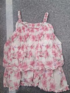 Floral Print Cold Shoulder Top