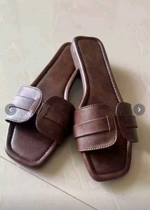 Brown Flat Sandals
