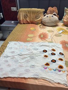 Unstiched Embroidered Short Kurta
