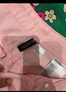 Cute Pink Denim Shorts