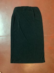 Slinky Black Long Skirt