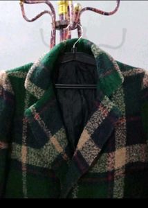 Green Plaid Coat