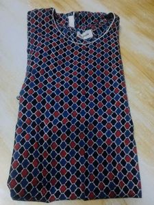 Pure Ajrakh cotton kurti