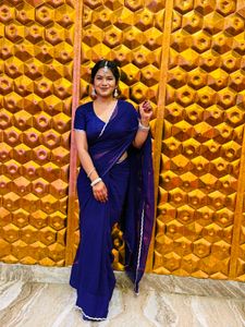 Elegant purple 💜 Saree