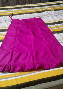 7 Slightly Used Petticoat And 1 New Sari