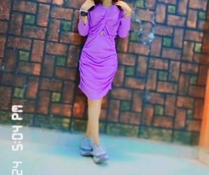 Purple Bodycon Dress