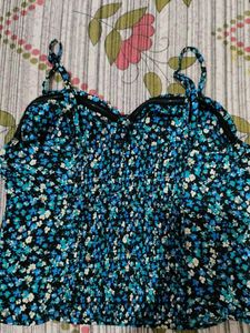 Floral Print Crop Top