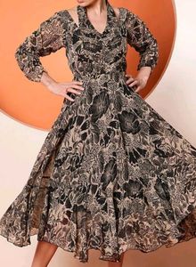 Floral Print Midi Dress