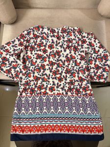 Floral Print Tunic Top