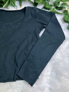 Dark Green Long Sleeve Top