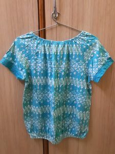 Patterned Tassel Top