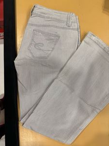 Belbottom Grey Jeans For 30 Waist