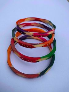 Rainbow Theme Bangle Set Of 4