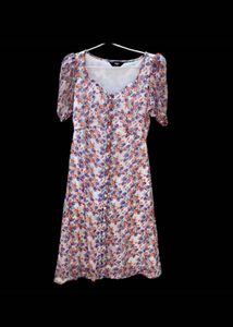 MAX Floral Button-Down Midi Dress