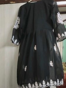 Black Embroidered Dress