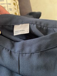 Navy Blue Wide Leg Pants