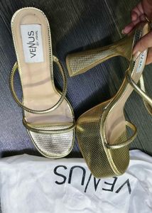 Gold Platform Heels
