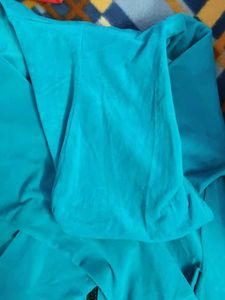 blue colour velvet co ord set