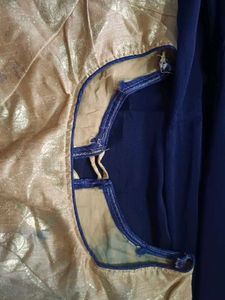 Back Neck Design With Side Zip Lining Blouse