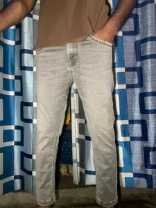 Gray Denim Jeans