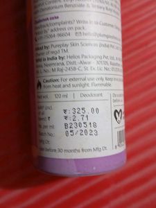 plum perfumed deodorant vanilla vibes